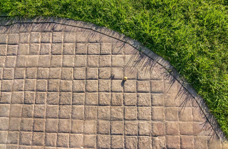 Stamped Concrete Patio Installation detail